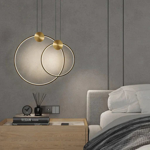 LED Double Ring Pendant