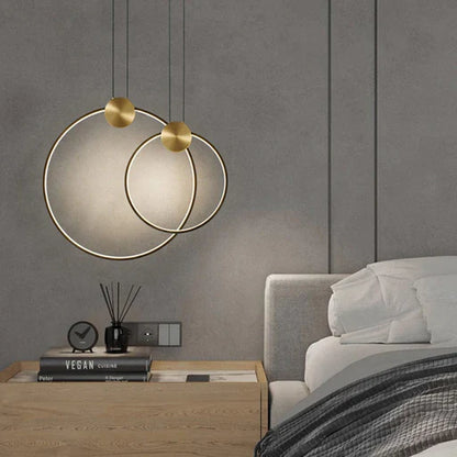 LED Double Ring Pendant