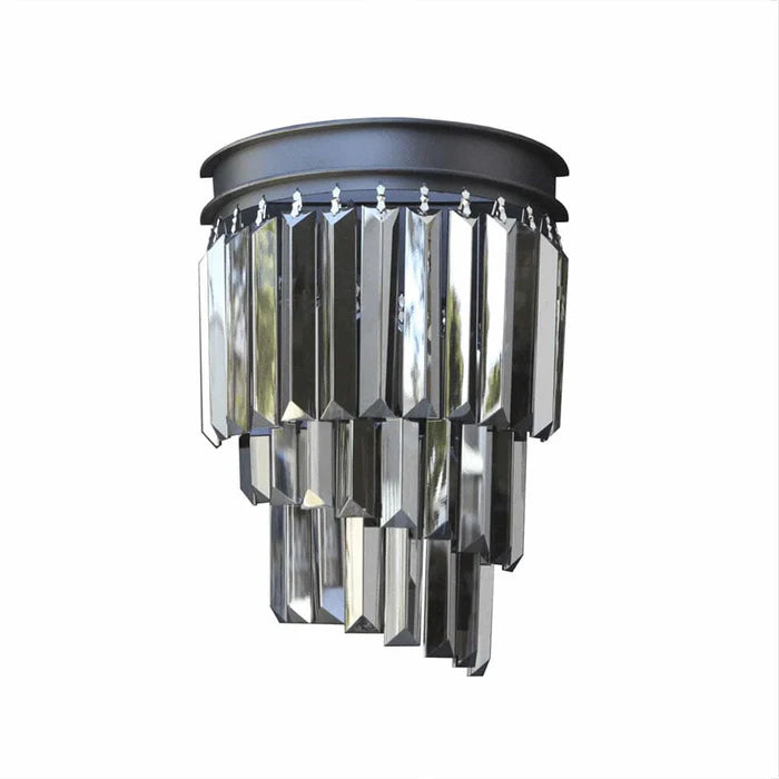 Ridley Crystal Ceiling Light Black