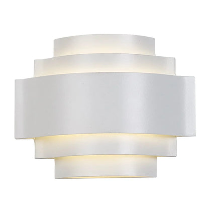 White 5-Step Decorative LED Wall Light.