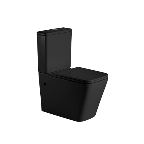 GIO Sintra Black Close-Coupled Toilet Suite